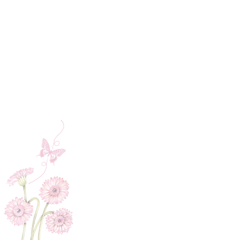 Rouwkaart roze bloemen
